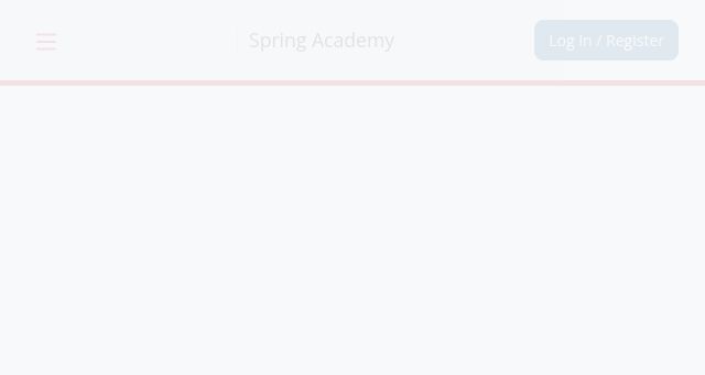 Screenshot of spring.academy