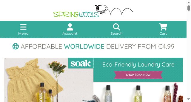 Screenshot of springwools.com