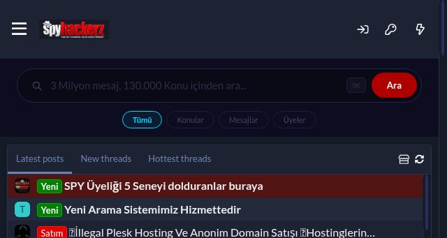 Screenshot of spyhackerz.org