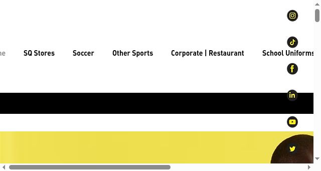 Screenshot of sqapparel.com