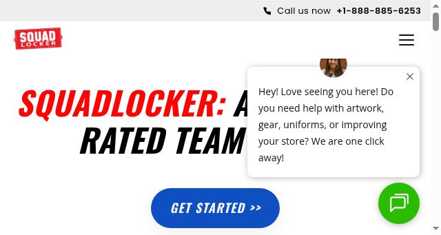 Screenshot of squadlocker.com