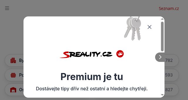 Screenshot of sreality.cz