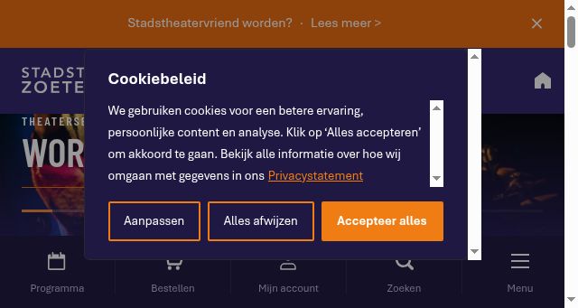 Screenshot of stadstheater.nl