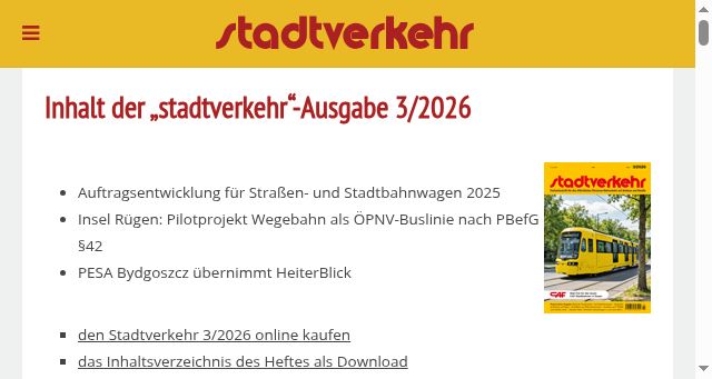Screenshot of stadtverkehr.de