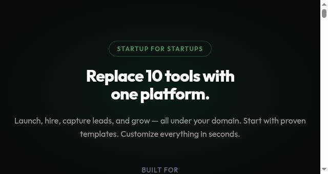 Screenshot of startupforstartups.com