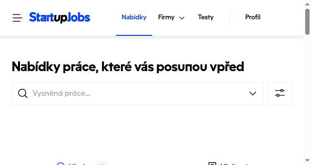 Screenshot of startupjobs.cz