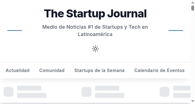 Screenshot of startupjournal.io
