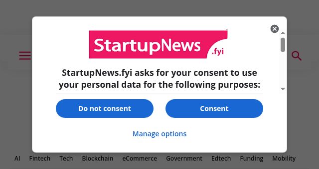 Screenshot of startupnews.fyi