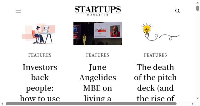 Screenshot of startupsmagazine.co.uk