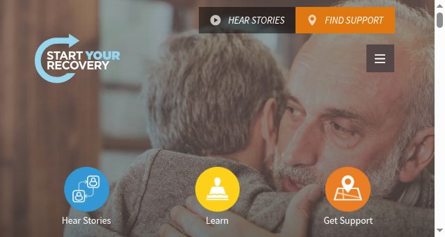 Screenshot of startyourrecovery.org