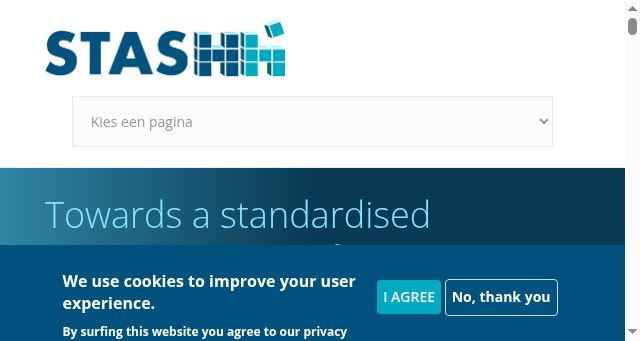 Screenshot of stashh.eu