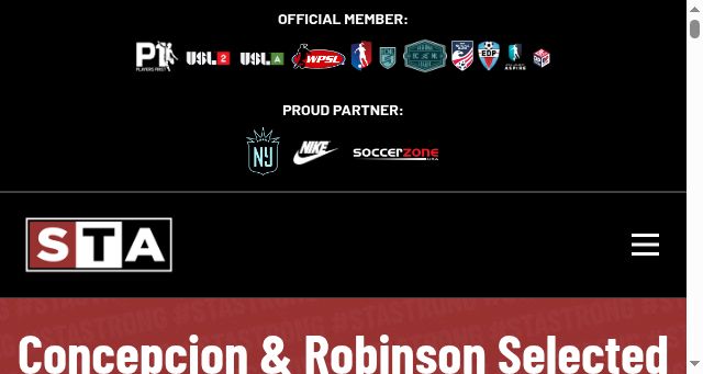 Screenshot of stasoccer.org