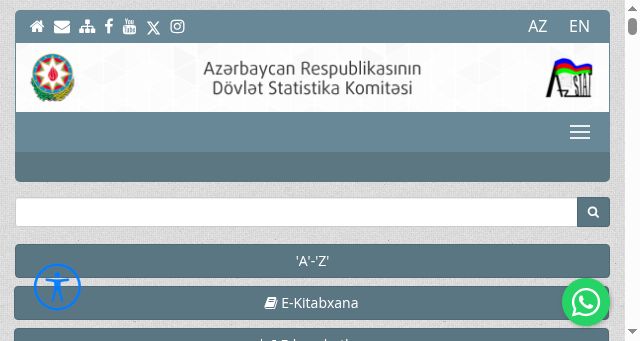 Screenshot of stat.gov.az
