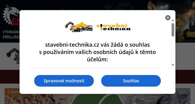 Screenshot of stavebni-technika.cz