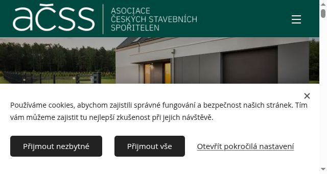 Screenshot of stavebnisporitelny.cz