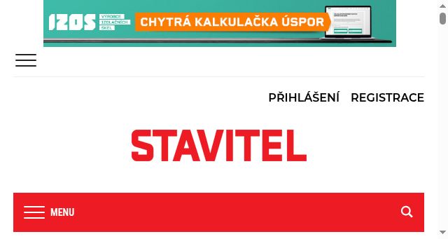 Screenshot of stavitel.cz