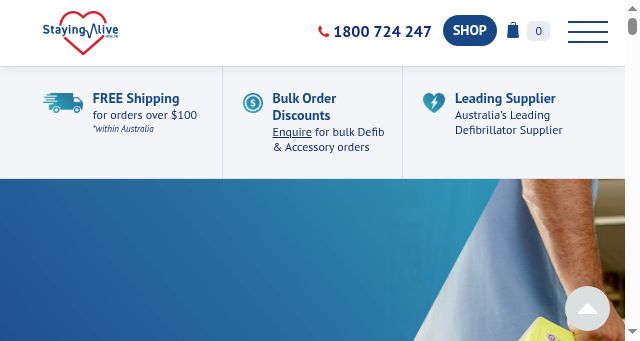 Screenshot of stayingalivehealth.com.au
