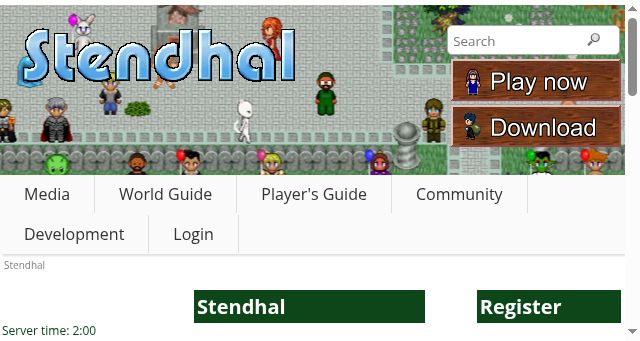 Screenshot of stendhalgame.org