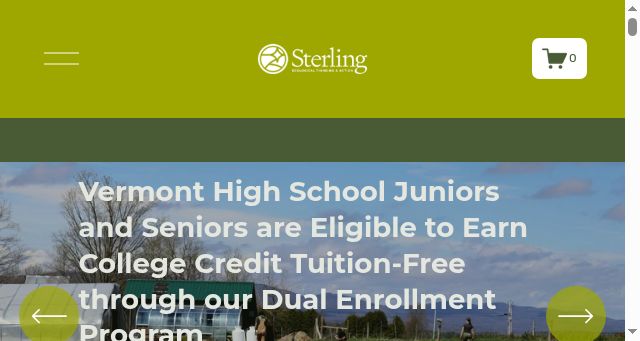 Screenshot of sterlingcollege.edu