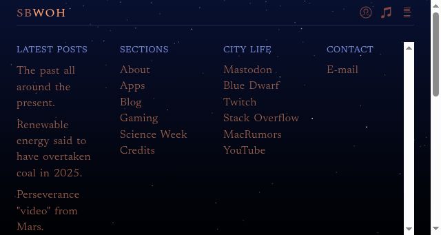 Screenshot of stevebarnes.org