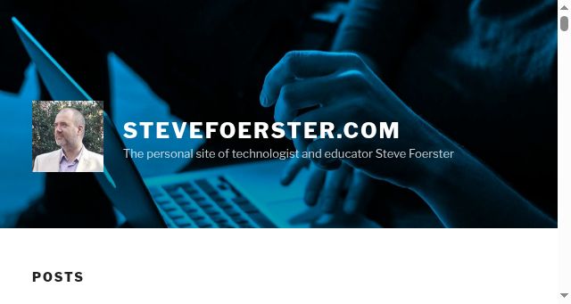 Screenshot of stevefoerster.com