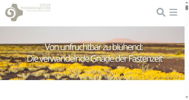 Screenshot of steyler-missionsschwestern.de
