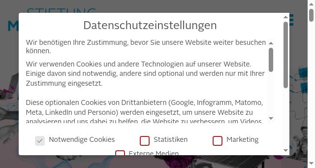 Screenshot of stiftung-mercator.de