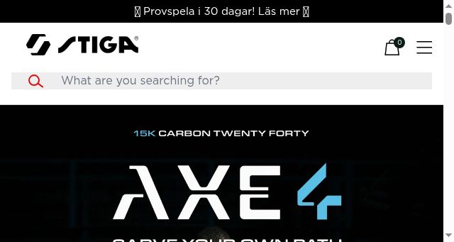 Screenshot of stigasports.com