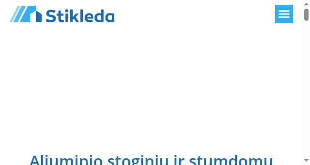 Screenshot of stikleda.lt