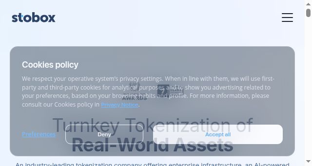 Screenshot of stobox.io