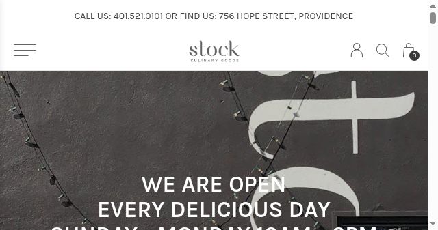 Screenshot of stockculinarygoods.com