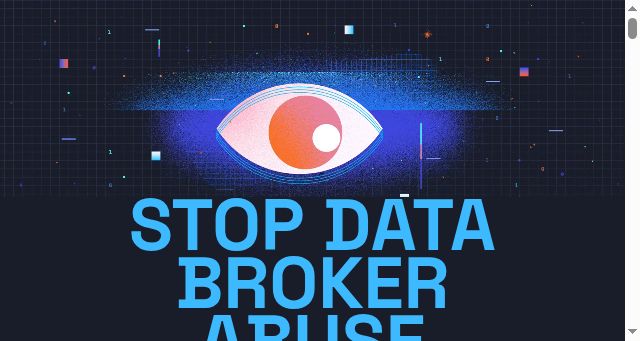 Screenshot of stopdatabrokers.org