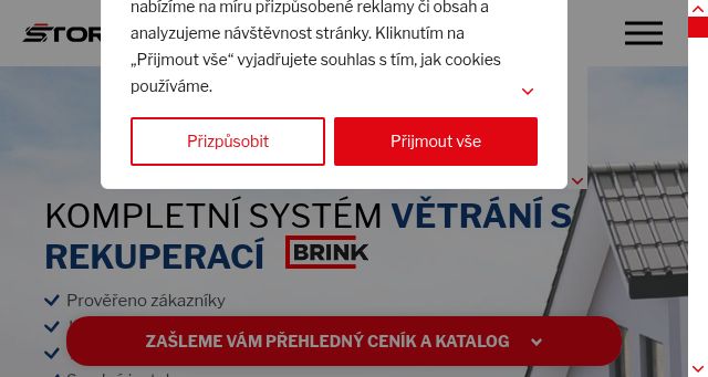 Screenshot of storc.cz