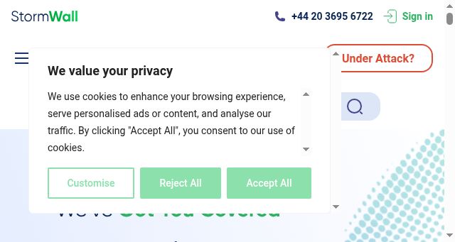Screenshot of stormwall.network