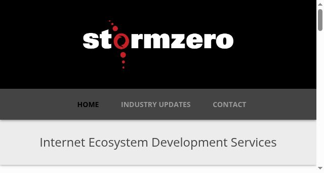 Screenshot of stormzero.com