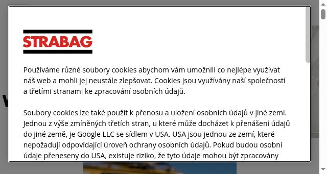 Screenshot of strabag.cz
