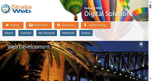 Screenshot of straliaweb.com.au