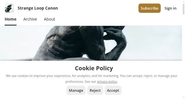 Screenshot of strangeloopcanon.com