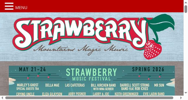 Screenshot of strawberrymusic.com