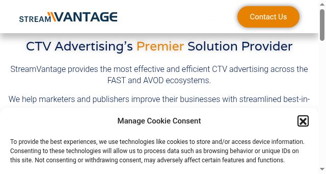 Screenshot of streamvantage.tv