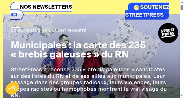Screenshot of streetpress.com