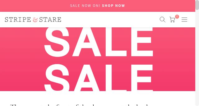 Screenshot of stripeandstare.com