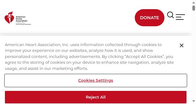 Screenshot of stroke.org