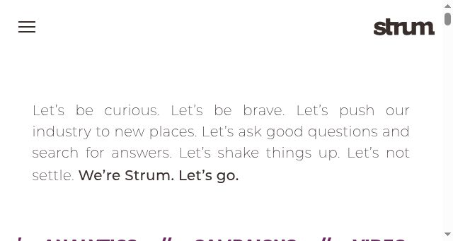 Screenshot of strumagency.com