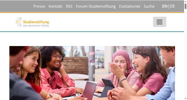 Screenshot of studienstiftung.de