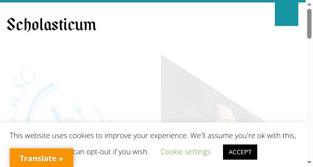 Screenshot of studium-scholasticum.org