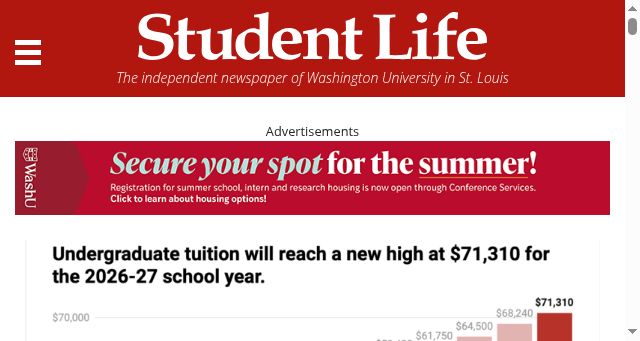 Screenshot of studlife.com