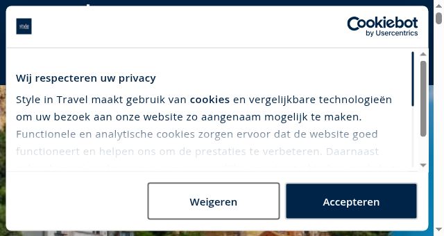 Screenshot of styleintravel.nl