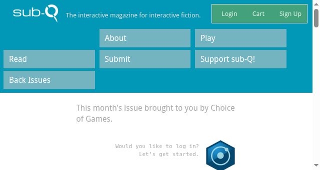 Screenshot of sub-q.com