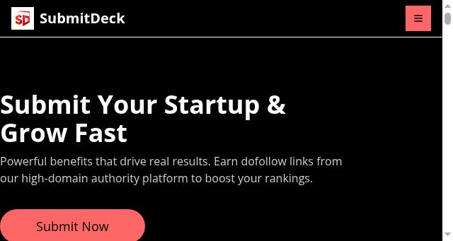 Screenshot of submitdeck.com
